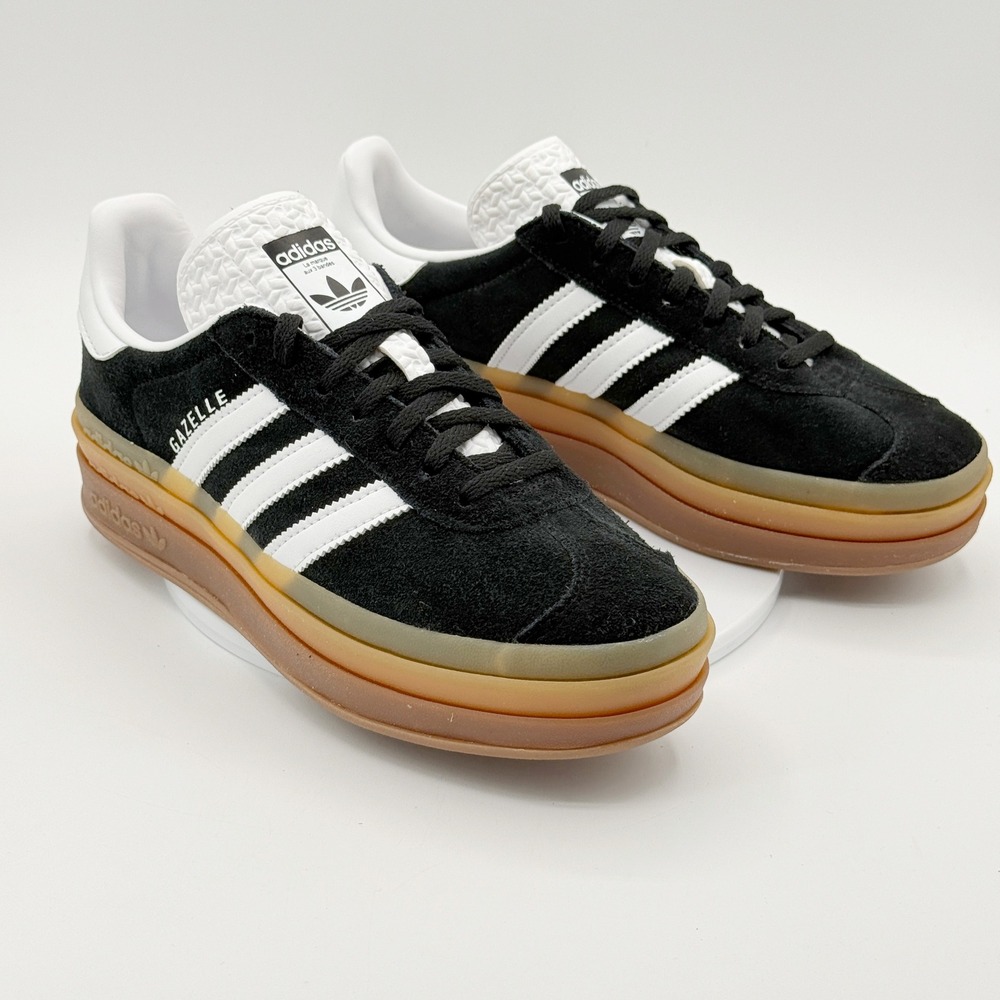 Adidas Gazelle Bold Womens Shoes Size‎ 8 Black/Gum Sneakers IE0876 - NEW